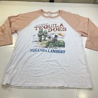 Miranda Lambert Country Concert Tour Tequila Does Jersey Tee T Shirt Sz Unisex L