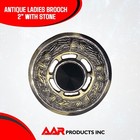 Aar Scottish Women Kilt Fly Plaid Brooch With Stone 2  highland Antique Brooches