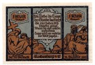 1921 Germany Rothenburg Notgeld 1 Mark Note  ng551 