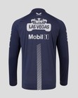 Navy Blue Racing-inspired Zip-up Jacket     Lightweight Motorsport Track Style