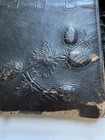 Antique Victorian 1800s Silk And Leather Handbag