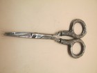 Antique Sewing Scissors Sterling Silver Handles Made To Resemble Tree Branches