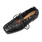 Womens Square Toes Lace Up Flat Ballet Leather Fashion Boat Shoes Holiday New