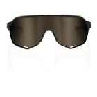 100  Glasses S2 - Matte Black - Soft Gold Mirror Lens