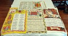 Lot Of 8 Vintage Linen Tea Towel Calenders Various Dates From 1968 To 1986