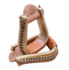 Kids Pony Western Rawhide Leather Stirrups