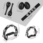 8 Pcs Tambourines For Adults Metal Jingles Hand Held Percussion Half Moon Tam   