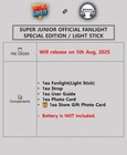 Super Junior Official Fanlight Special Edition Light Stick With Strap card gift