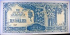 Ww2 Japanese 10 Dollars Bank Note Japan Malaya Wwii Currency Money Memorabilia