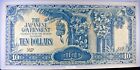 Ww2 Japanese 10 Dollars Banknote Japan Malaya Wwii Currency Money Memorabilia