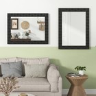 32   X 24  wood Framed Wall Mirror W solid Wood Frame Vertical Horizontal