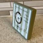 Vtg Time For You Clock 2003 Woodsong Designs For Demdaco Desk Clock Sage Green