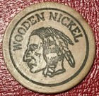 High Grade Wooden Nickel Admore Oklahoma Coin Club Show Nov  8  1964-agt276