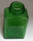 Vintage Owens Illinois Green Glass Bottle Pebble Texture   Clear 2 75  X 4 25  T