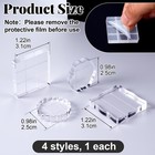 4 Pcs Acrylic Stamp Block Set Clear Stamping Blocks For Card Making Diy