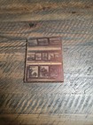 Vintage Antique Copper Printing Plate On Wood Animals Giraffes  Rhino  Gorilla