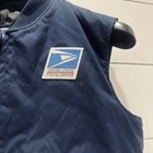 Vintage Usps Postal Carrier mail Handler Full Zip Quilt Lined Vest Men s N