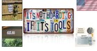 Vintage 12x6 Metal Tin Sign Wall Decor - It s Not Hoarding If It s Tools