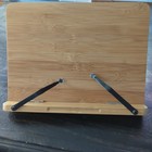 Book Holder Stand Bamboo Portable Adjustable Desk Reading Cookbook Bookstand