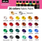 Permanent Fabric Paint  26 Colors Soft Fabric Paint In Bottles  30ml 1oz  Wit   