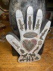 Vintage Milagros Hand Mexican Style Wood W  Metal Charms 8    X 4 5   