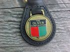 The Oliver Corporation Tractor Leather Key Fob Antique Gold Medallion Unique