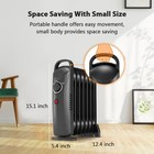 Ecotronic 700w Oil Filled Radiator Heater  Oh-12  Overheat Protection open Box