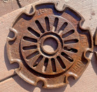 Vintage Pair Of Ih 1892a Cast Iron 16 Slot Planter Seed Plates
