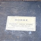 Vintage Pharmacy Borax Case Peters Drug Store Madison Indiana Main   Broadway 