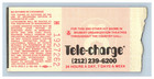 1989 Phantom Of The Opera Broadway Ticket Stub Majestic Nyc                 P3a3
