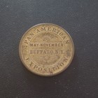 1901 Pan American Exposition Souvenir Brass Coin Token Buffalo Ny 1 25    32mm
