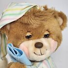 Vintage 1985 Fisher Price Teddy Beddy Bear Stuffed Animal Plush Toy 1401 Blue