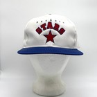 Vintage Detroit Stars Negro League Snapback Hat White Blue Baseball Farmer Jack