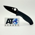 Spyderco Tenacious Folding Pocket Knife G-10 Black 8cr13mov Plain Edge Excellent