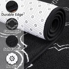 Shag Geometric Modern Runner Rug For Bedroom  2x6 Feet Memory Foam Indoor Hal   