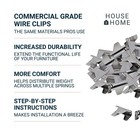 Upholstery Stay Wire Clips 40pcs For Sofa Couch Chair Spring Repair Includes Ins