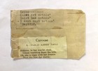 Rare Nov  13  1919 Nabisco- Iner Seal Paper Seal  2 3 4     National Biscuit Co 