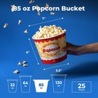 Fit Meal Prep 25 Pack Classic Paper Popcorn Buckets Disposable  85 Oz  Multi