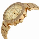 Michael Kors Mk Parker Mk5354 Gold Tone Stainless Steel Wrist Watch For Women