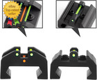 Low Baseline Fiber Optic Sight Front And Rear Sight
