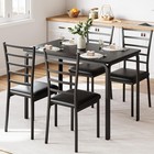 Dining Sets  5-piece Kitchen Table Chairs Set  Modern Kitchen Table   4 Chairs