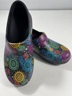 Crocs Womens 9 Neria Pro Ii Paisley Clogs Slip Resistant Work Nurse Shoes