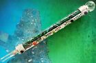 Malachite Wand With Silver And Quartz Point  Malachite Chakra Wand  Crystal Wand