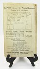 Rare Vintage 1930s Dupont  three In One  Uncut Sewing Pattern 814 Sizes 16-18-20