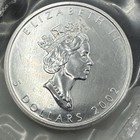 2002 Elizabeth Ii 5 Dollar Proof Canada Maple Leaf  9999 Fine In O G Rcm Pckg 