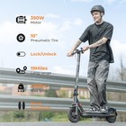 Megawheels Adult Shock Absorption Electric Scooter With App 10  Pneumatic Tire