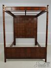 66643  Henredon Faux Bamboo Queen Canopy Bed