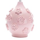 Signature Botanical Baby Pink Floral Nursery Lamp With Shade   Bulb