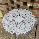Antique French Cast Iron Garden Bistro Patio Table - Grape Leaf   Griffin Design