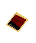 1 X Windows 8 Laptop pc Metal Sticker Badge Decal Logo  18mm X 23mm Black-red